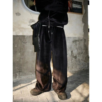 Bang Drawstring Comfty Velour Pants-korean-fashion-Pants-Bang's Closet-OH Garments