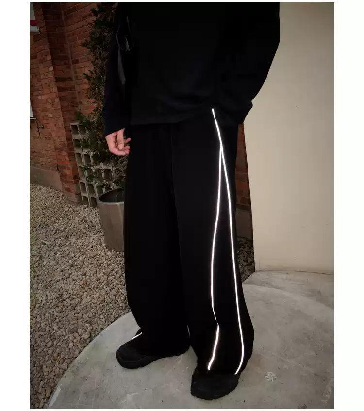 Bang Light Side Line Pants-korean-fashion-Pants-Bang's Closet-OH Garments