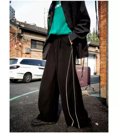 Bang Light Side Line Pants-korean-fashion-Pants-Bang's Closet-OH Garments