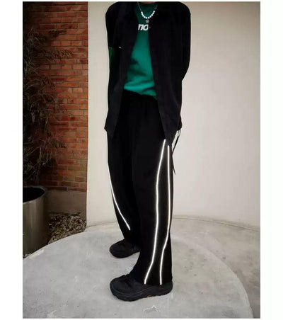 Bang Light Side Line Pants-korean-fashion-Pants-Bang's Closet-OH Garments