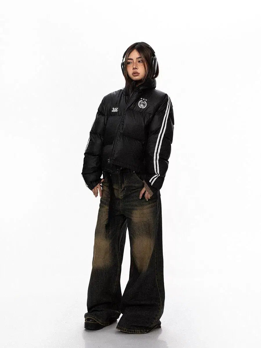 BB Bar Stripes Collegiate Style Jacket-korean-fashion-Jacket-BB's Closet-OH Garments