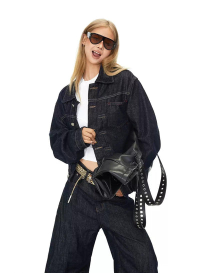 BB Basic Cropped Denim Jacket-korean-fashion-Jacket-BB's Closet-OH Garments