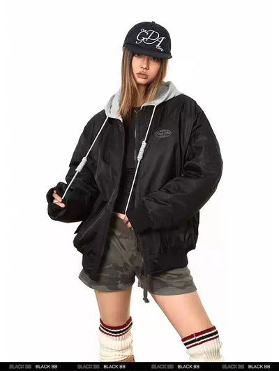 BB Basic Drawstring Hooded Jacket-korean-fashion-Jacket-BB's Closet-OH Garments