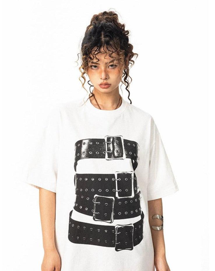 BB Belt Graphic Print T-Shirt-korean-fashion-T-Shirt-BB's Closet-OH Garments