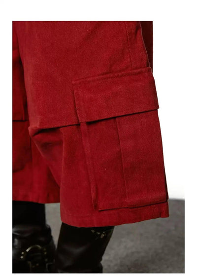 BB Big Pocket Pleated Cargo Shorts-korean-fashion-Shorts-BB's Closet-OH Garments