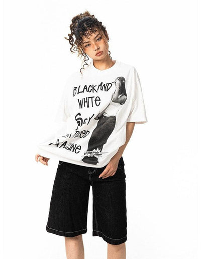 BB BNW Lady Graphic T-Shirt-korean-fashion-T-Shirt-BB's Closet-OH Garments