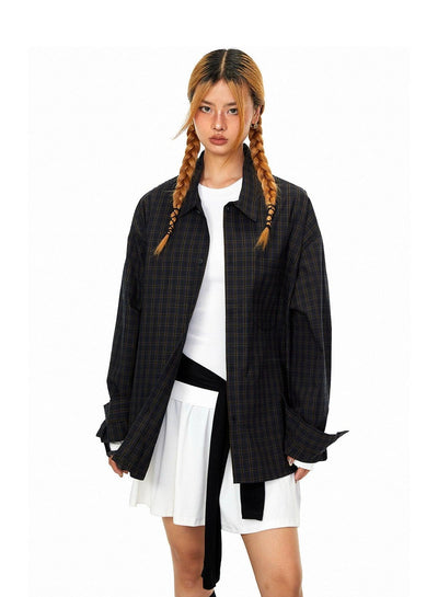 BB Casual Plaid Pattern Shirt-korean-fashion-Shirt-BB's Closet-OH Garments