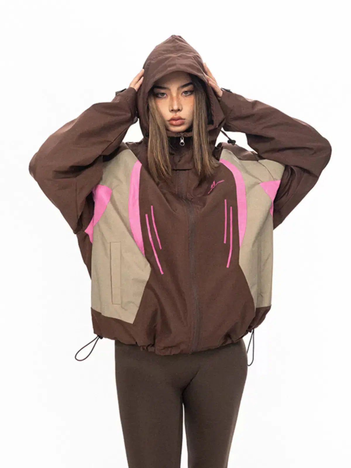 BB Casual Tri-Tone Zip-Up Hoodie-korean-fashion-Hoodie-BB's Closet-OH Garments