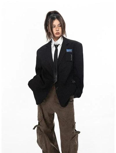 BB Ciggy Case Front Pocket Blazer-korean-fashion-Blazer-BB's Closet-OH Garments