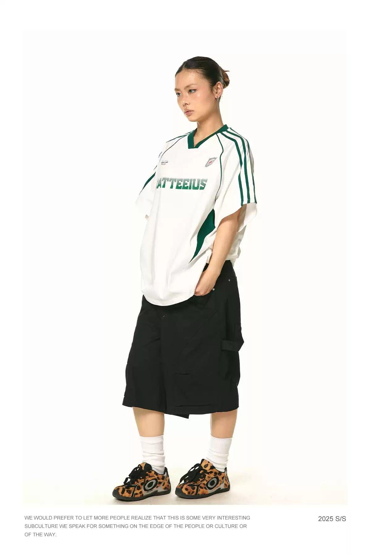 BB Clean Fit Wide Leg Cargo Shorts-korean-fashion-Shorts-BB's Closet-OH Garments
