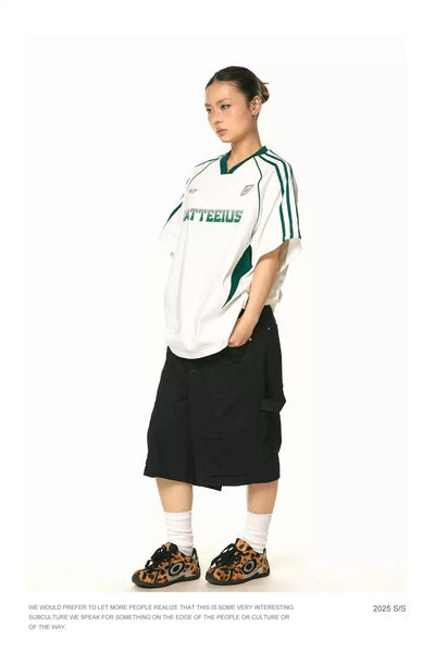 BB Clean Fit Wide Leg Cargo Shorts-korean-fashion-Shorts-BB's Closet-OH Garments