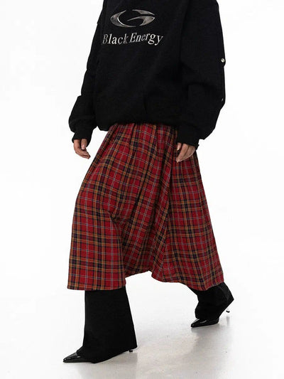 BB Collegiate Plaid Pleated Skirt-korean-fashion-Skirt-BB's Closet-OH Garments