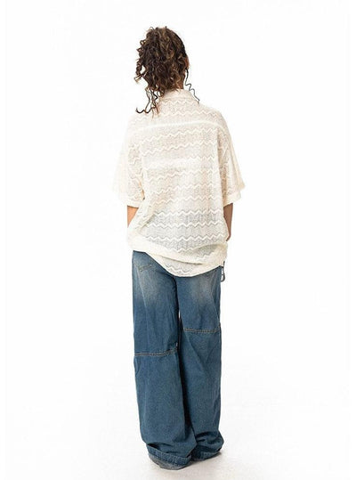 BB Crochet Knit Retro Shirt-korean-fashion-Shirt-BB's Closet-OH Garments