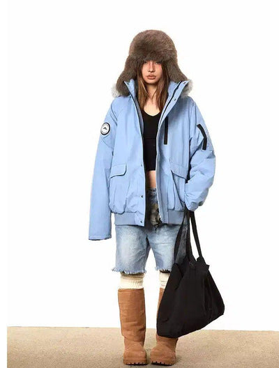 BB Detachable Fur Collar Windbreaker Jacket-korean-fashion-Jacket-BB's Closet-OH Garments