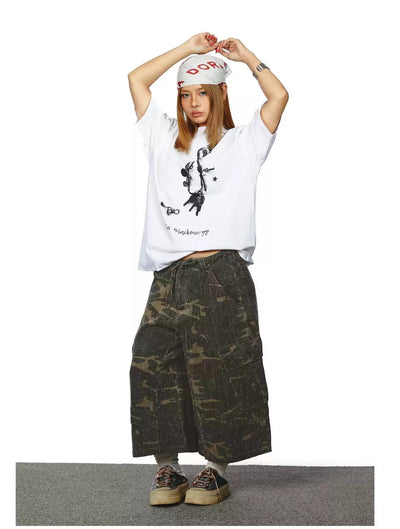 BB Distressed Camo Baggy Cargo Shorts-korean-fashion-Shorts-BB's Closet-OH Garments