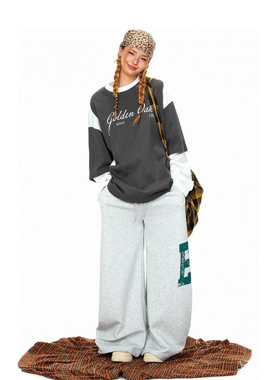 BB Drawstring Printed Sweatpants-korean-fashion-Pants-BB's Closet-OH Garments