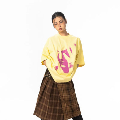 BB Face Graphic T-Shirt-korean-fashion-T-Shirt-BB's Closet-OH Garments