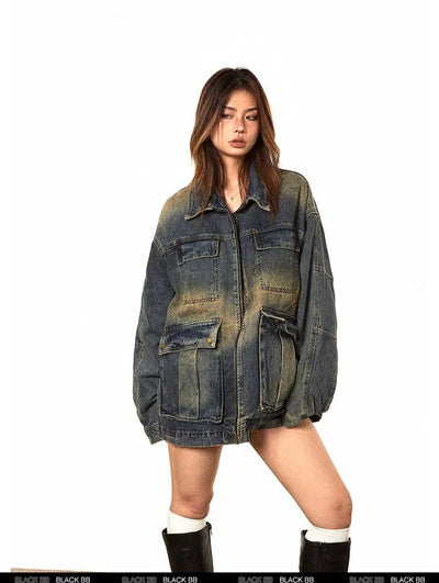 BB Faded Oversized Denim Jacket-korean-fashion-Jacket-BB's Closet-OH Garments