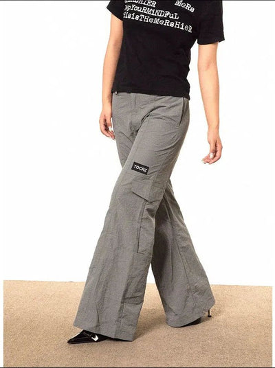 BB Flare Track Cargo Pants-korean-fashion-Pants-BB's Closet-OH Garments