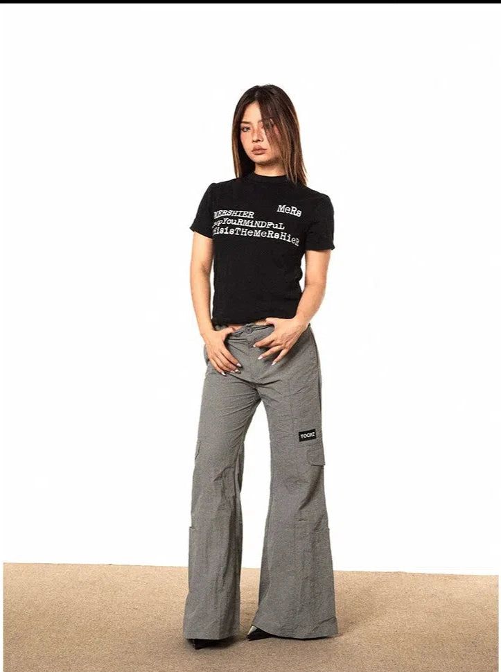 BB Flare Track Cargo Pants-korean-fashion-Pants-BB's Closet-OH Garments