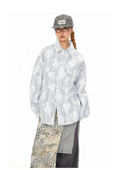 BB Floral Lace Crochet L/S Shirt-korean-fashion-Shirt-BB's Closet-OH Garments