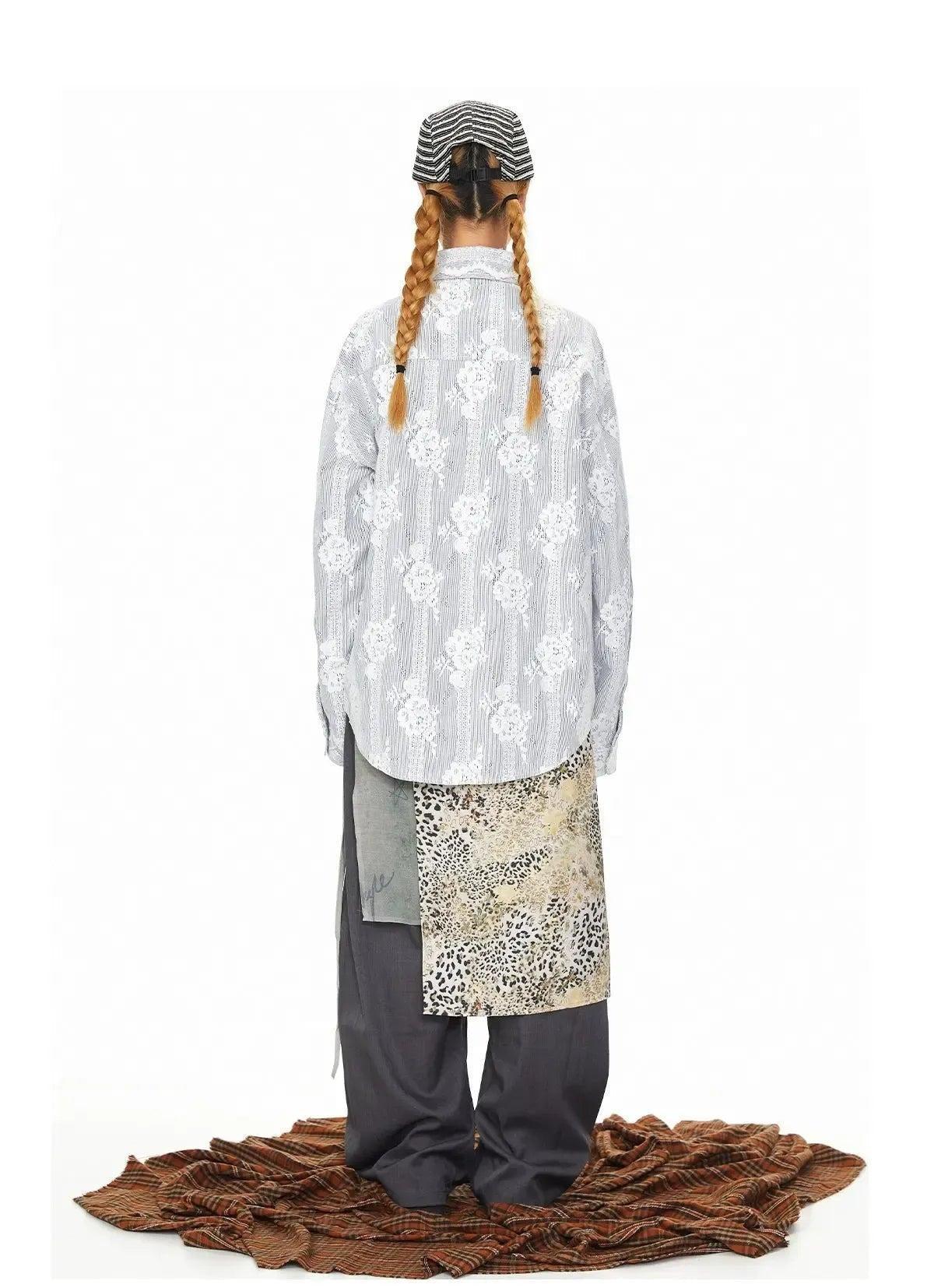 BB Floral Lace Crochet L/S Shirt-korean-fashion-Shirt-BB's Closet-OH Garments
