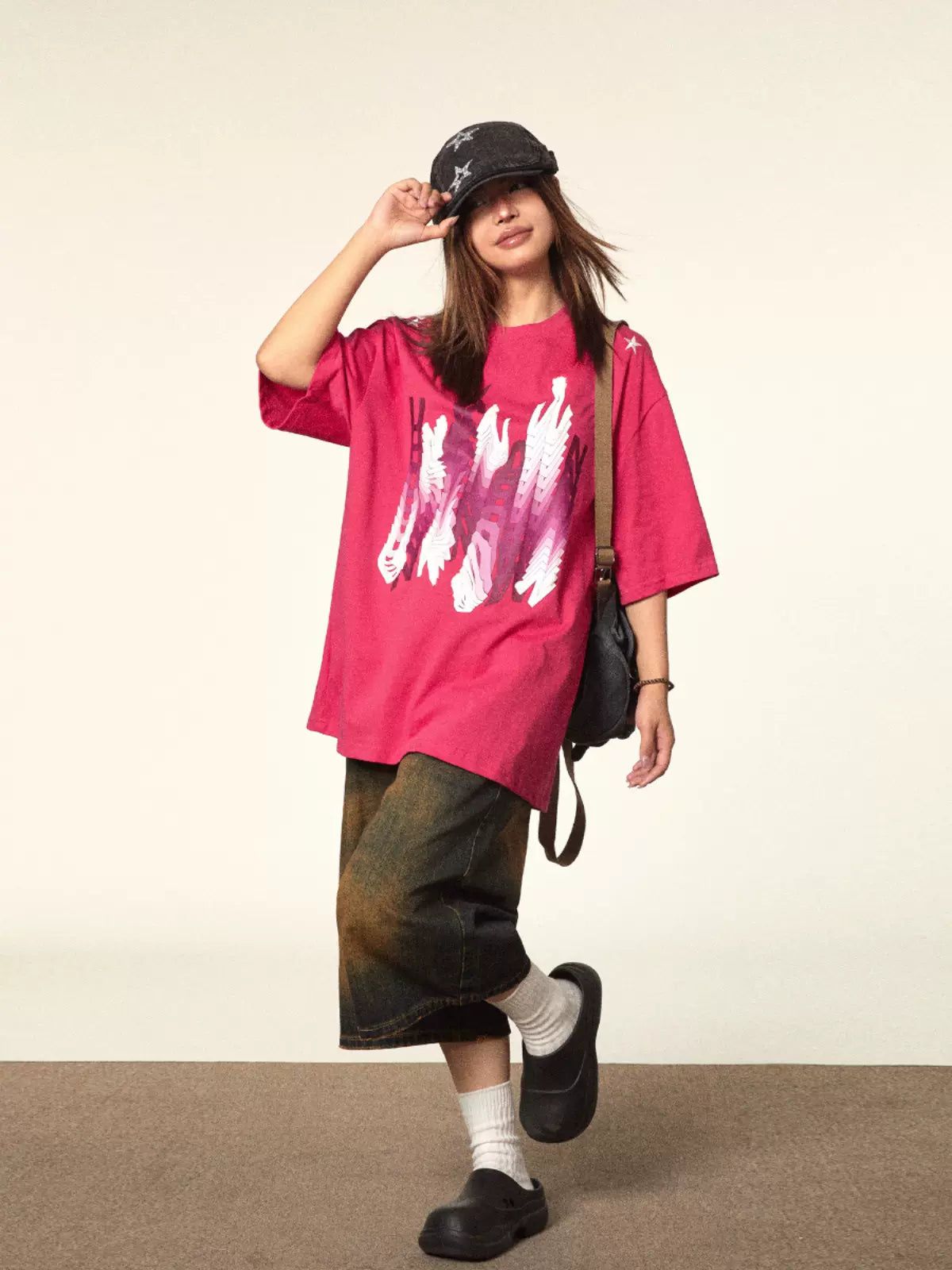 BB Gradient Graphic T-Shirt-korean-fashion-T-Shirt-BB's Closet-OH Garments