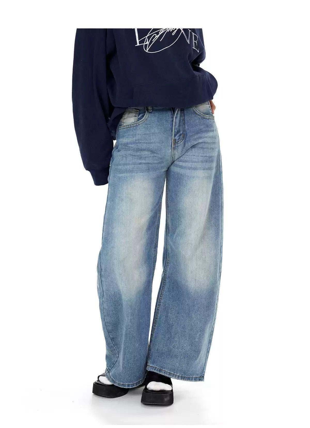 BB Gradient Washed Wide Leg Jeans-korean-fashion-Jeans-BB's Closet-OH Garments