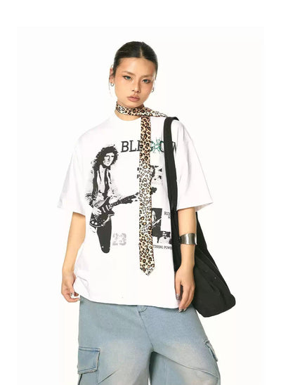 BB Guitarist Graphic T-Shirt-korean-fashion-T-Shirt-BB's Closet-OH Garments