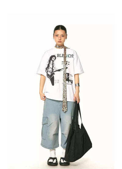 BB Guitarist Graphic T-Shirt-korean-fashion-T-Shirt-BB's Closet-OH Garments