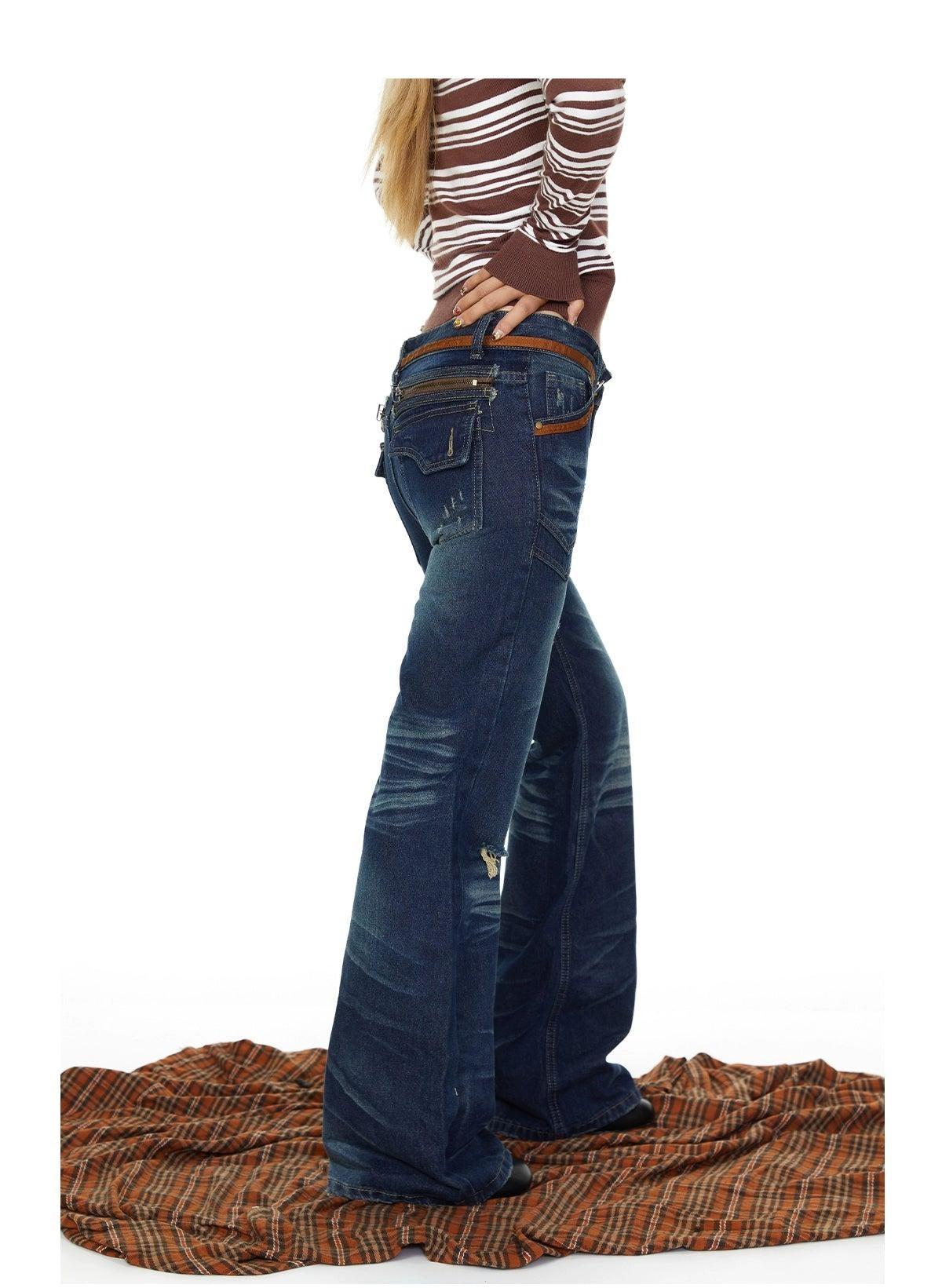 BB Layered Pockets Ripped Jeans-korean-fashion-Jeans-BB's Closet-OH Garments