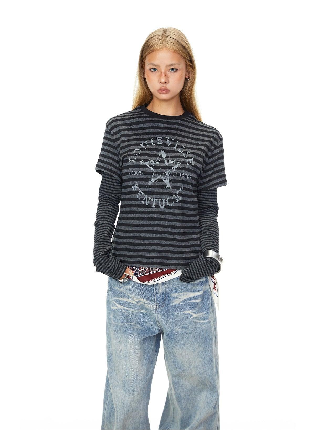BB Layered Striped Long Sleeve T-Shirt-korean-fashion-T-Shirt-BB's Closet-OH Garments