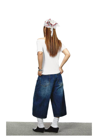 BB Lettered Off-Shoulder T-Shirt-korean-fashion-T-Shirt-BB's Closet-OH Garments