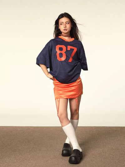 BB Mesh Jersey V-Neck T-Shirt-korean-fashion-T-Shirt-BB's Closet-OH Garments