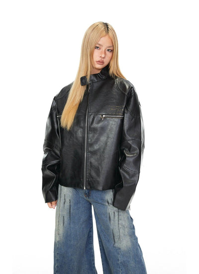 BB Motosport Faux Leather Jacket-korean-fashion-Jacket-BB's Closet-OH Garments