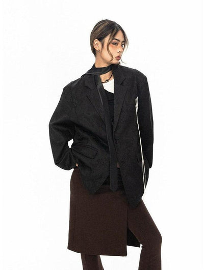 BB Oversized Butterfly Tassel Blazer-korean-fashion-Blazer-BB's Closet-OH Garments