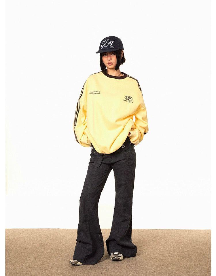 BB Oversized Sports Style Crewneck-korean-fashion-Crewneck-BB's Closet-OH Garments