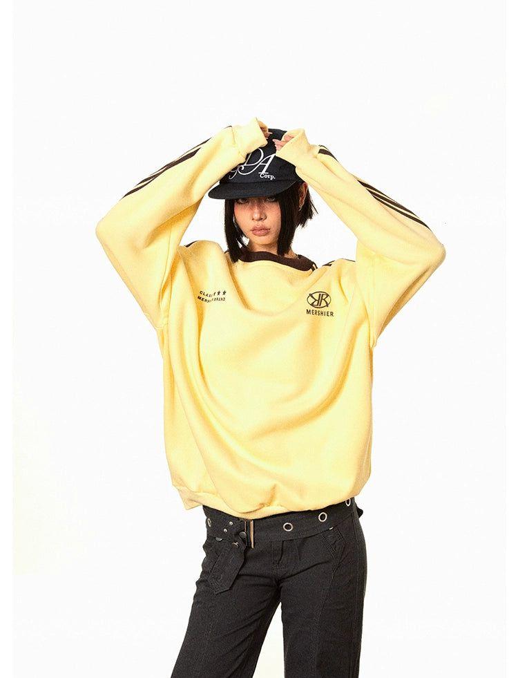 BB Oversized Sports Style Crewneck-korean-fashion-Crewneck-BB's Closet-OH Garments