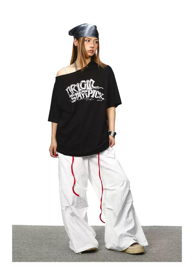 BB Plaid Contrast Wide Track Pants-korean-fashion-Pants-BB's Closet-OH Garments