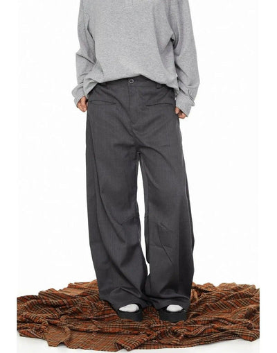 BB Pleated Wide Leg Scimitar Trousers-korean-fashion-Trousers-BB's Closet-OH Garments