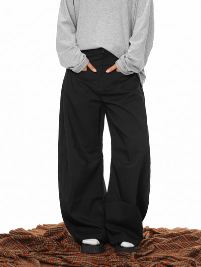 BB Pleated Wide Leg Scimitar Trousers-korean-fashion-Trousers-BB's Closet-OH Garments