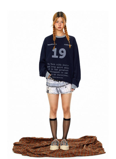 BB Printed Graphic Short Skirt-korean-fashion-Skirt-BB's Closet-OH Garments