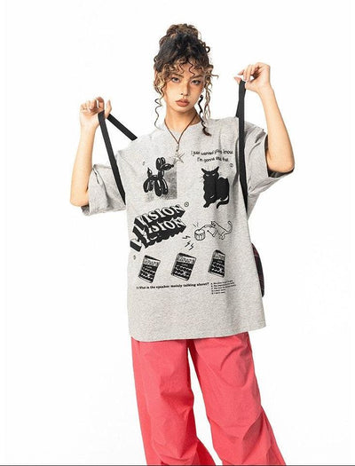BB Retro Assorted Graphic T-Shirt-korean-fashion-T-Shirt-BB's Closet-OH Garments
