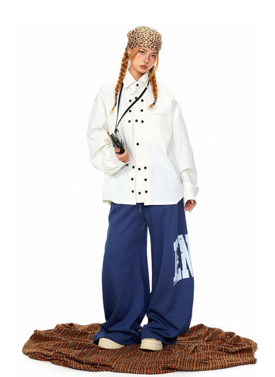 BB Scattered Multi-Buttons Textured Shirt-korean-fashion-Shirt-BB's Closet-OH Garments