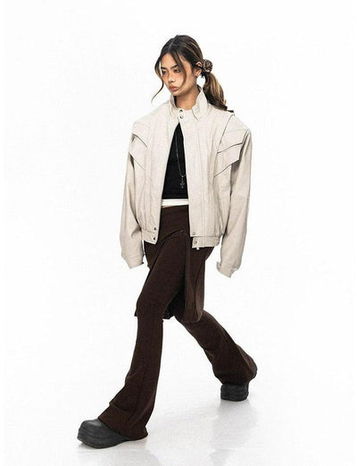 BB Shoulder Pad PU Leather Jacket-korean-fashion-Jacket-BB's Closet-OH Garments