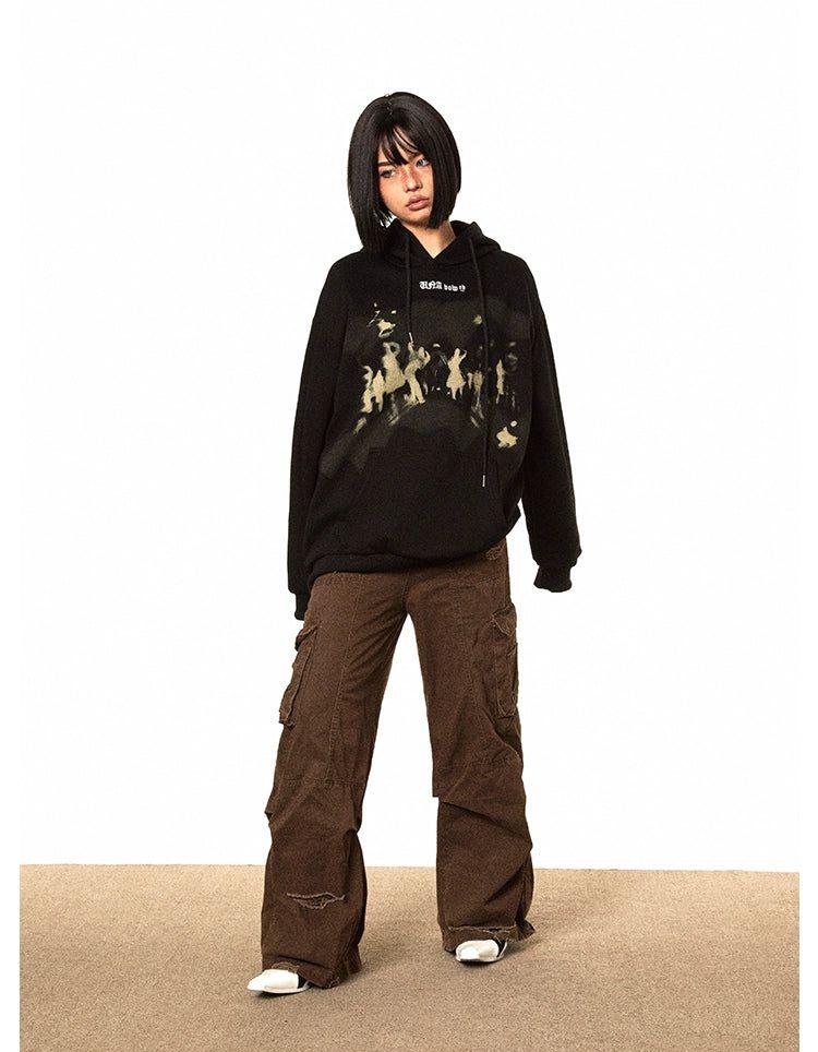 BB Silhouette Graphic Print Hoodie-korean-fashion-Hoodie-BB's Closet-OH Garments