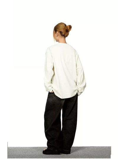 BB Sketch Graffiti Long Sleeve T-Shirt-korean-fashion-T-Shirt-BB's Closet-OH Garments