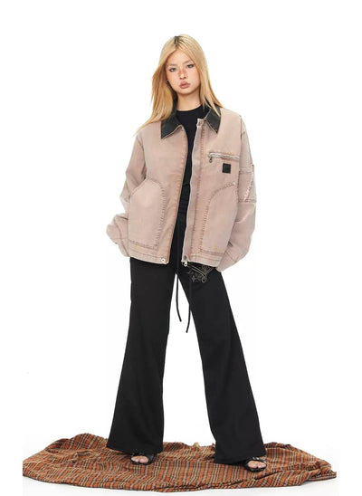 BB Snap Buttons Denim Jacket-korean-fashion-Jacket-BB's Closet-OH Garments