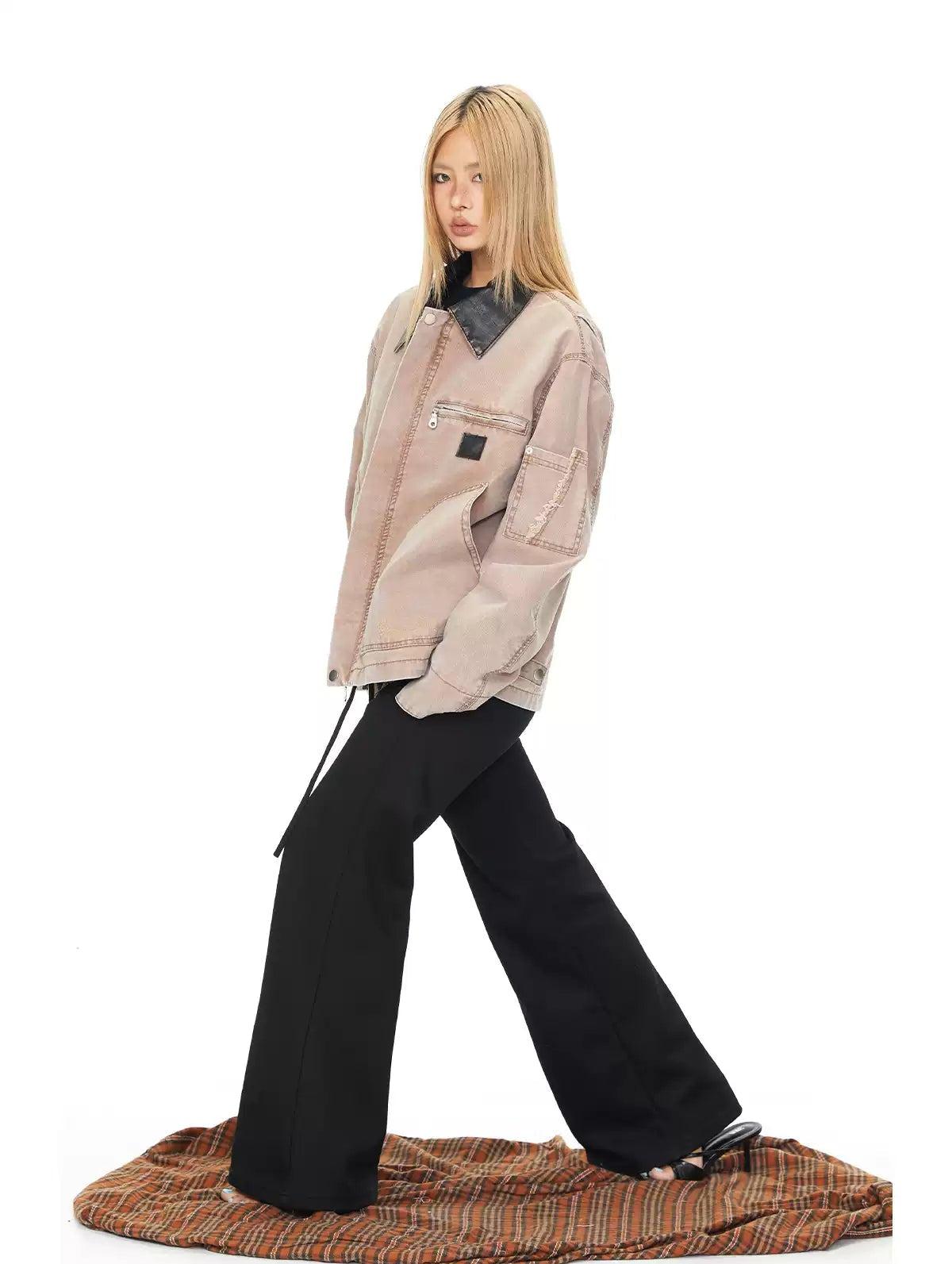 BB Snap Buttons Denim Jacket-korean-fashion-Jacket-BB's Closet-OH Garments