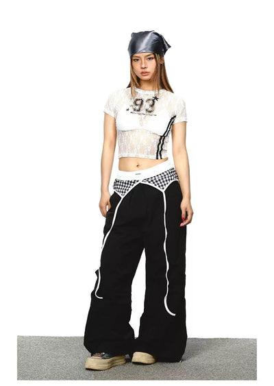 BB Sports Lace Textured T-Shirt-korean-fashion-T-Shirt-BB's Closet-OH Garments